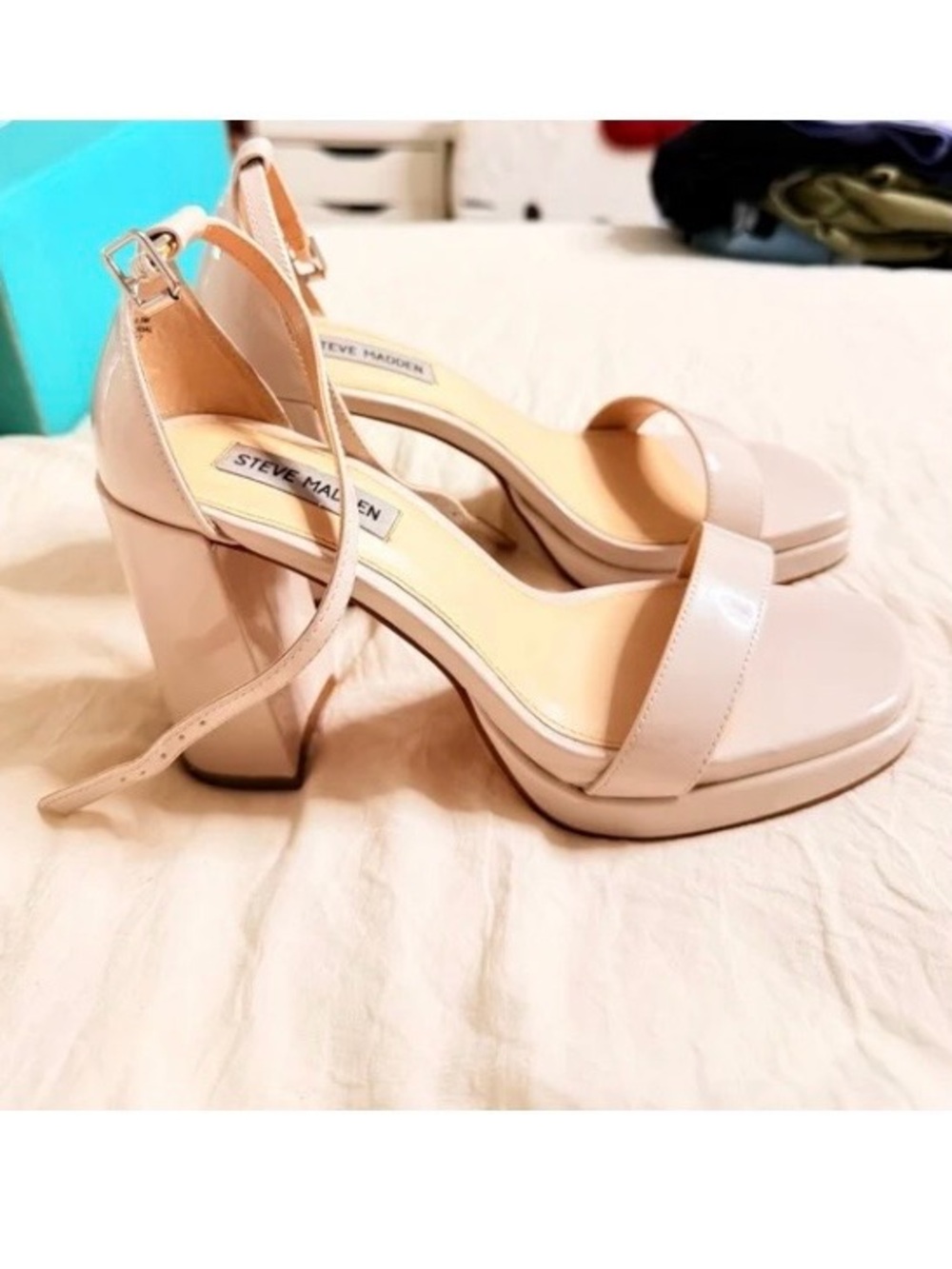 Steve Madden Blush Block Heel Sandals
